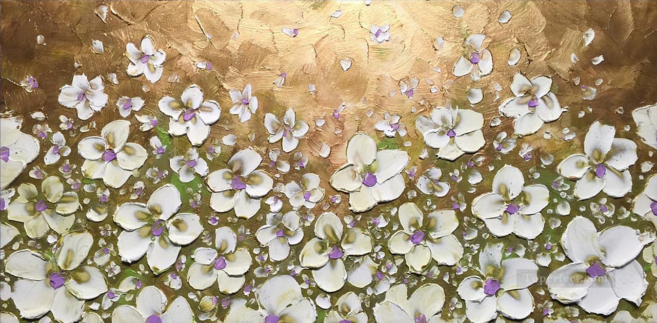 shinning Blumen 3D Textur Ölgemälde